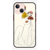 Husa IPhone 14, Protectie AntiShock, Flower Girl
